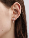 OLIO E ACETO Tanabata Special Collection Sterling Silver Rhodonite Pearl Pendant Earrings OLIO-OA13E22-YF Silver/Pink Orange